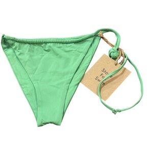 Stone Fox Swim River Bikini Bottom XS NWT Apple Mint + Recycled Nylon Boutique